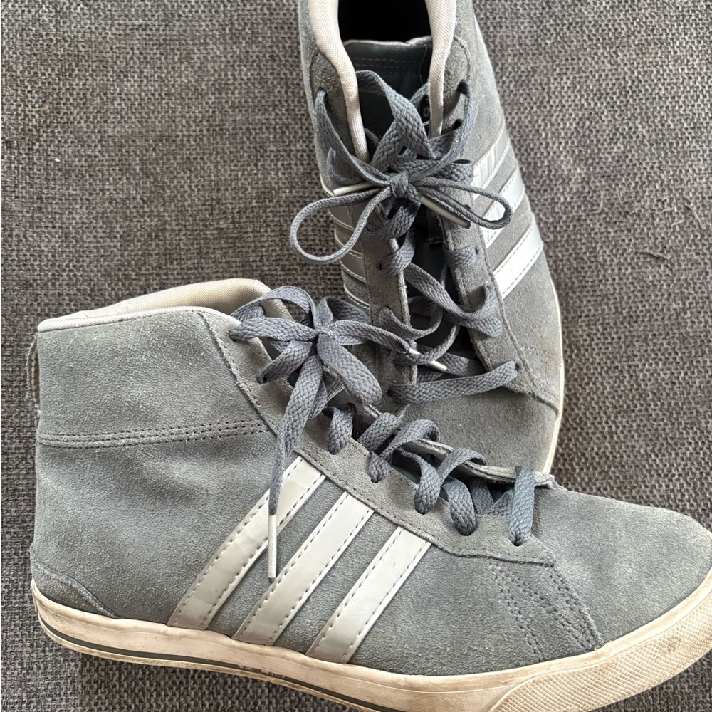 adidas Gray High-Top Sneakers